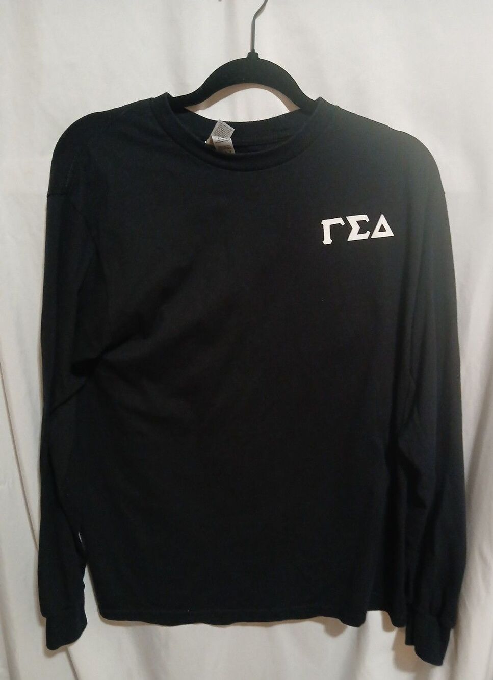 Gildan Long Sleeve Black Shirt Size M